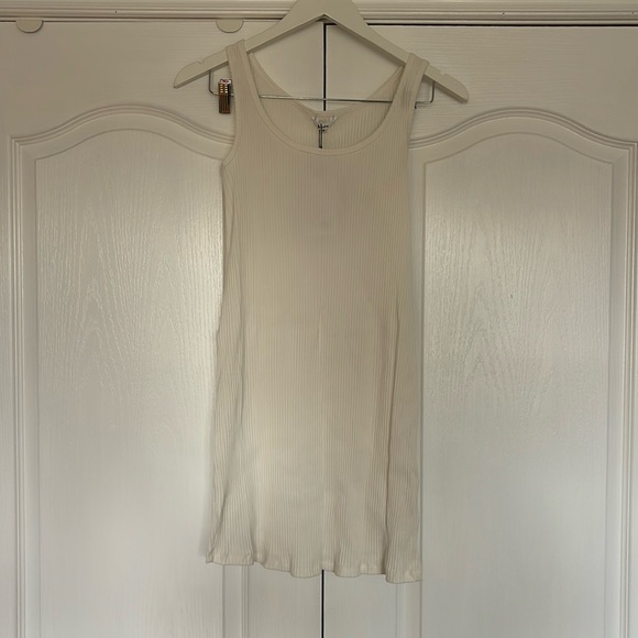 White Ribbed Knix Dress - Picture 1 of 5